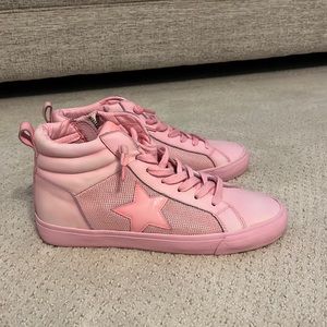 *never worn* vintage Havana pink high tops size 8.5